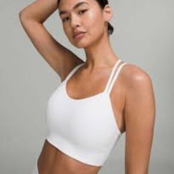 Lululemon Like a Cloud Longline Bra *Light Support, B/C Cup White - Picture 1 of 9